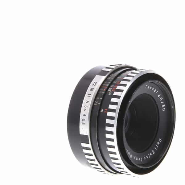 Zeiss Jena 50mm f/2.8 Tessar Lens for M42 Screw Mount, Black