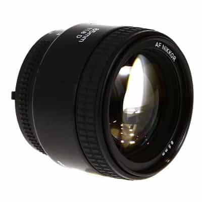 Nikon AF NIKKOR 85mm f/1.8 D Autofocus Lens {62} - With Caps and Hood - EX