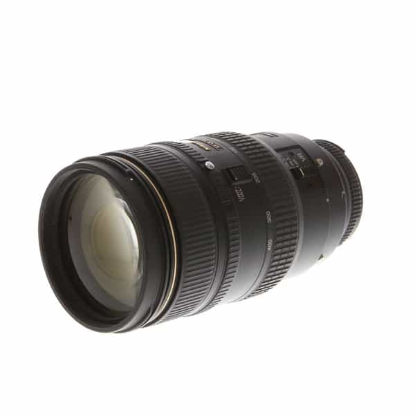 Nikon AF VR-NIKKOR 80-400mm f/4.5-5.6 D ED Autofocus Lens {77} - With Case,  Caps and Hood - EX+
