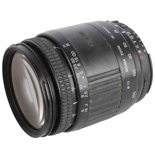 Sigma 28-200mm f/3.8-5.6 D Aspherical Autofocus Lens for Nikon F-Mount {72}