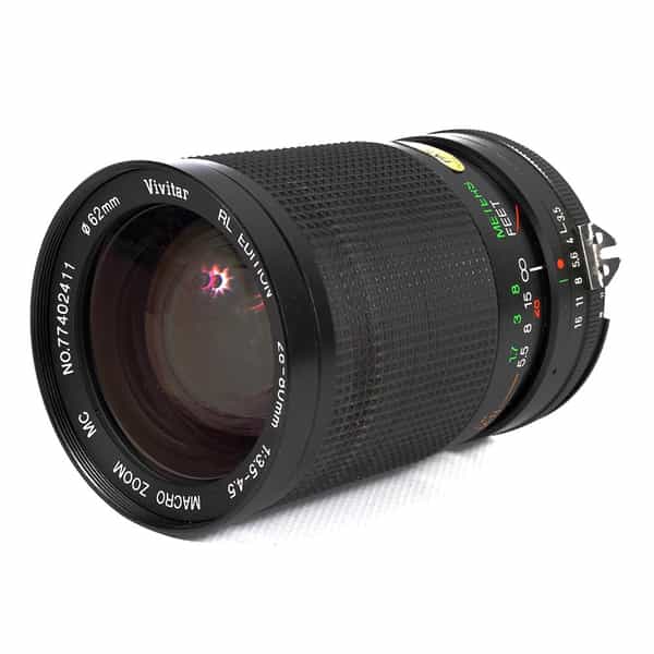 Vivitar 28-80mm F/3.5-4.5 RL Macro AIS Manual Focus Lens For Nikon {62}