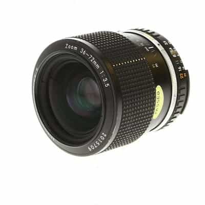 Nikon 36-72mm f/3.5 Zoom Series E AIS Manual Lens {52} - BGN