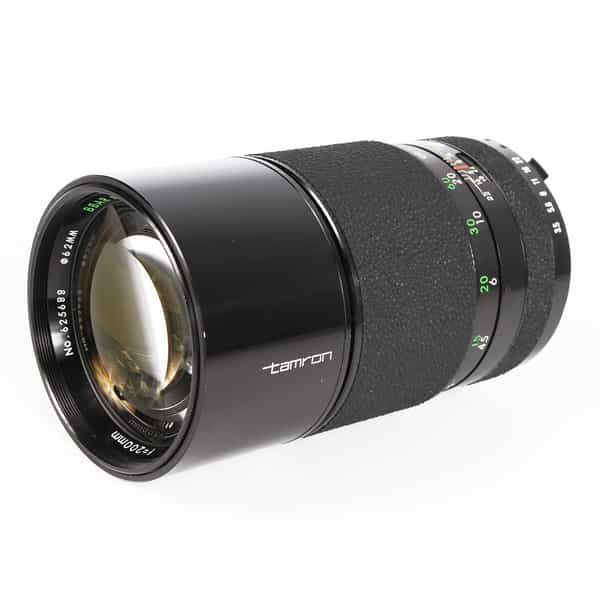 Tamron 200mm F/3.5 (Adaptamatic) Manual Focus Lens For Minolta MC Mount {62}