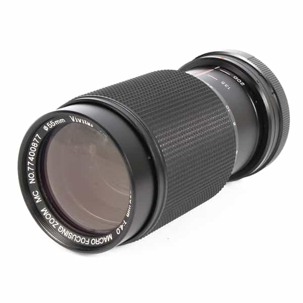 Vivitar 80-200mm f/4 Macro Manual Focus Lens For Minolta MD Mount {55}