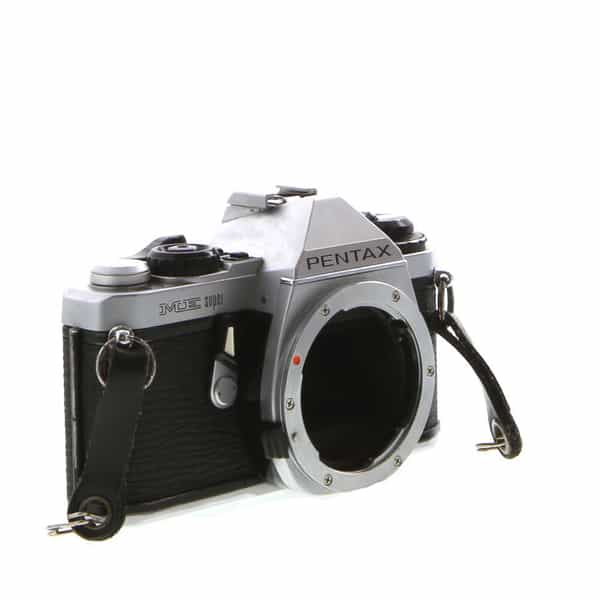 Pentax ME Super mm Camera Body, Chrome   Light Meter Inoperative   EX
