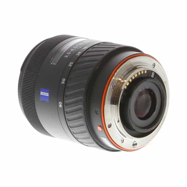 Sony 16-80mm f/3.5-4.5 Zeiss Vario Sonnar T* DT ZA A-Mount Autofocus Lens  [62] - With Caps and Hood - EX