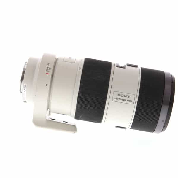Sony 70-200mm f/2.8 G SSM IF A-Mount Autofocus Lens, White {77} with Tripod  Collar/Foot at KEH Camera