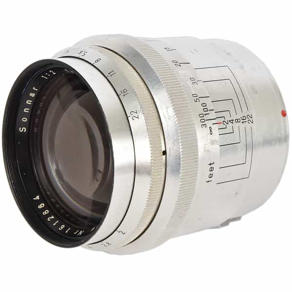 Zeiss 85mm f/2 Sonnar Lens for Contax Rangefinder, Chrome {49} 