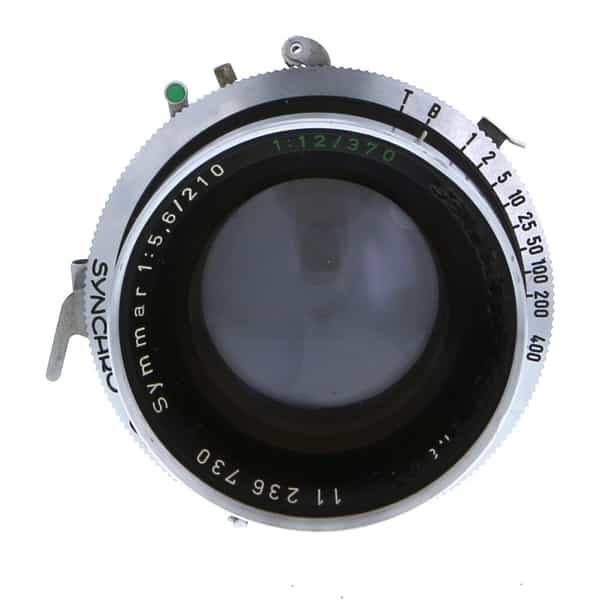 Schneider-Kreuznach 210mm f/5.6 / 370mm f/12 Symmar Synchro Compur BT (42  Mount) 4X5 Lens - UG