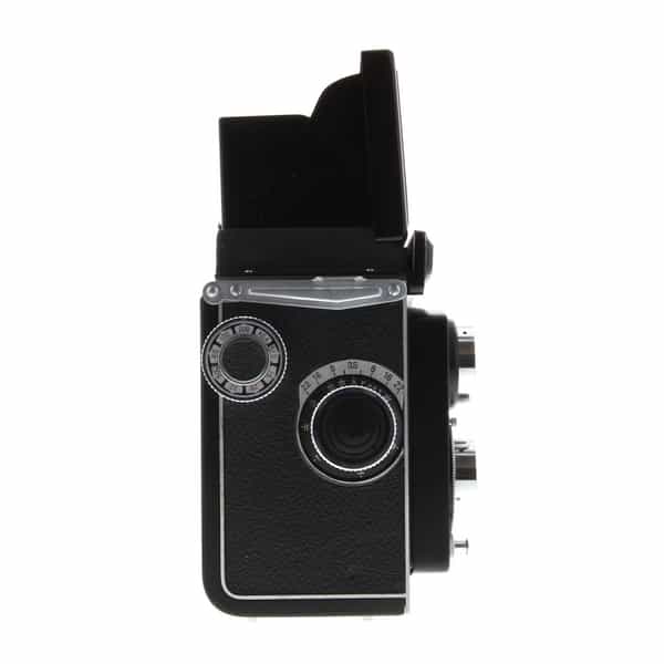 Yashica A Medium Format TLR Camera, Black, 80mm f/3.5 Yashimar at