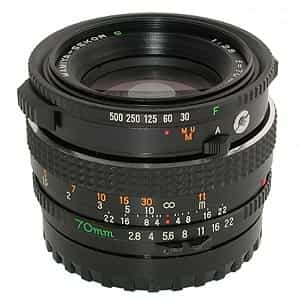 Mamiya Sekor C 70mm f/2.8 Leaf Shutter Manual Focus Lens for 645