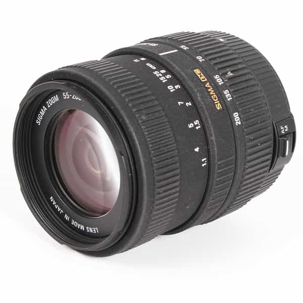 Sigma 55-200mm F/4-5.6 DC HSM Autofocus Lens For Nikon APS-C Sensor DSLRS {55}