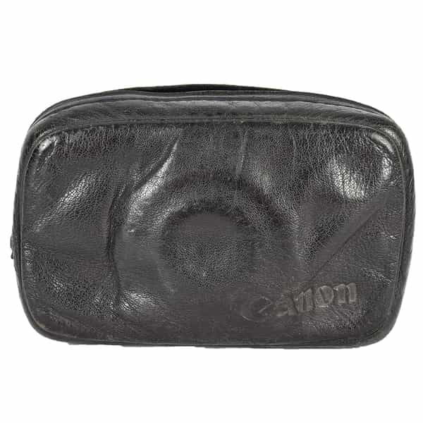 Canon Demi Black Leather Soft Case With Strap