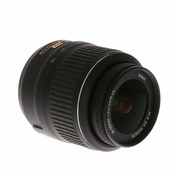 Skur horisont åndelig Nikon AF-S DX Nikkor 18-55mm f/3.5-5.6 G VR Autofocus APS-C Lens, Black  {52} at KEH Camera