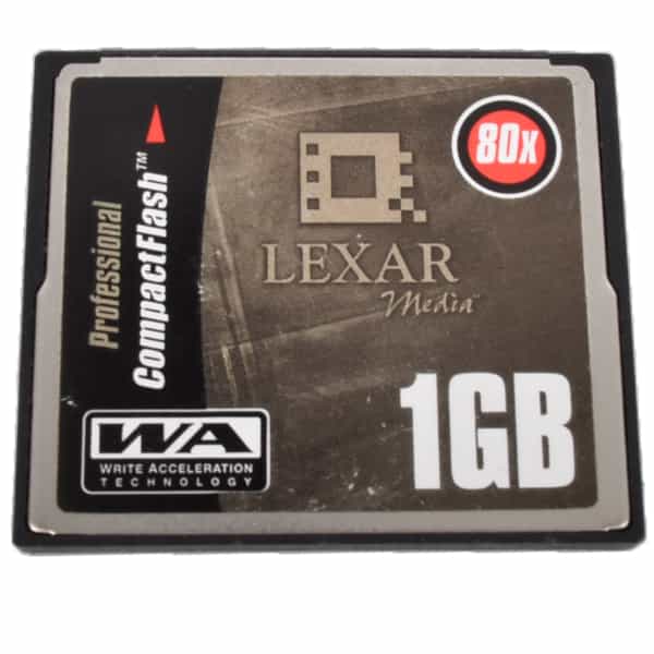 Lexar 1GB 80X Compact Flash [CF] Memory Card