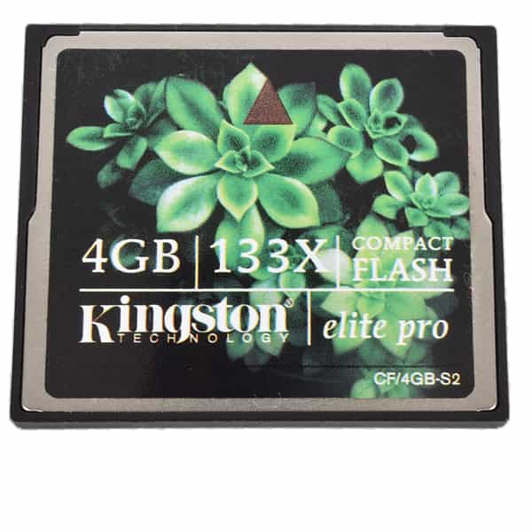 Kingston 4GB 133X Elite Pro Compact Flash [CF] Memory Card