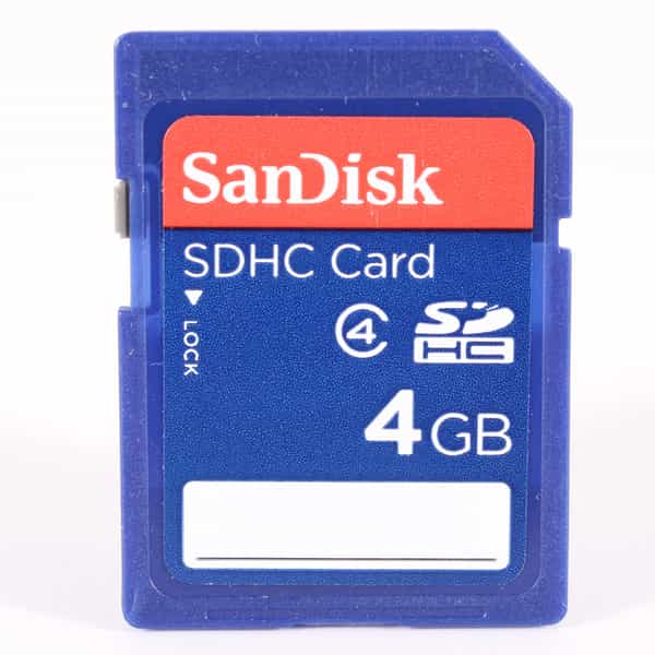 Sandisk 4GB SDHC Memory Card