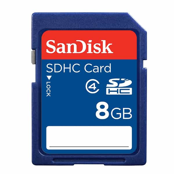 Sandisk 8GB Class 2 SDHC Memory Card