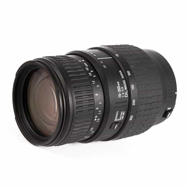 Sigma 70-300mm f/4-5.6 DL Macro Super Lens, Dedicated Only for Sigma SA Mount (please note: not Sony Alpha Mount){58}