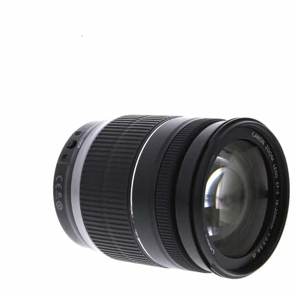 Canon EF-S 18-200mm f/3.5-5.6 IS Autofocus APS-C Lens, Black {72