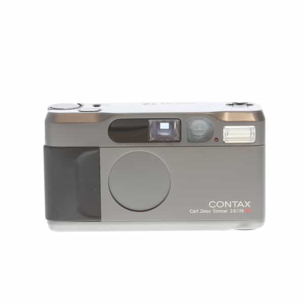 Contax T2 35mm Camera, Titanium Black (Gray With Black Grip) at 
