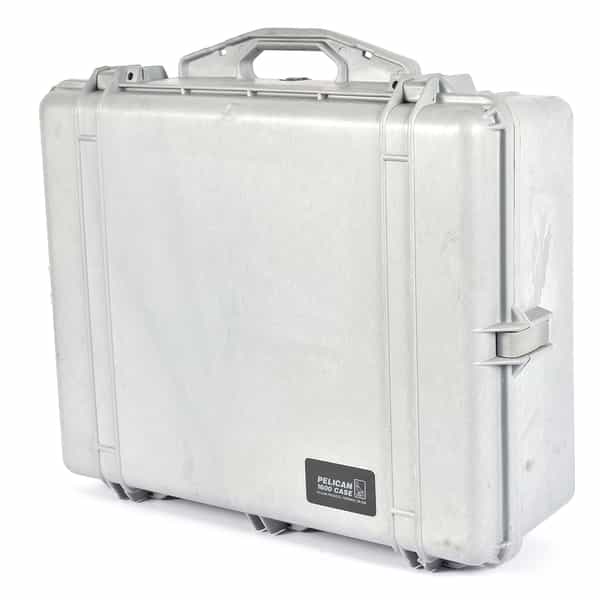 Pelican #1600 Case with Dividers, Gray 23.25X20.75X9