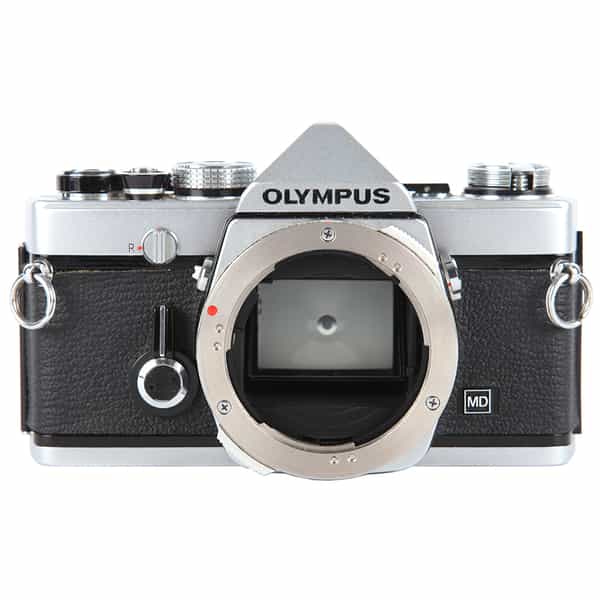 Olympus OM-1 MD 35mm Camera Body, Chrome (Modified for MS76 1.5V Battery) (Without Shoe)