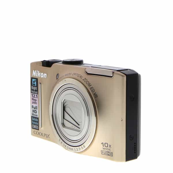 Nikon Coolpix S8100 Digital Camera, Gold {12.1MP} at KEH Camera