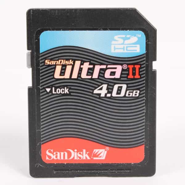 Sandisk Ultra II 4GB SDHC Memory Card