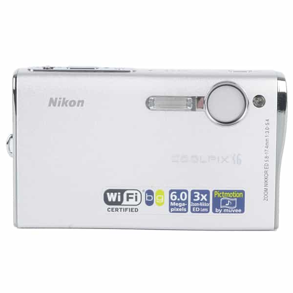 Nikon Coolpix S6 Digital Camera, Silver {6MP}