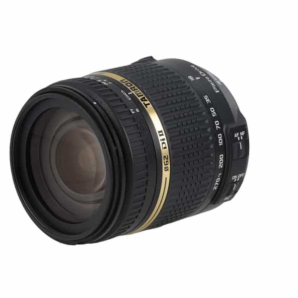 Tamron 18-270mm f/3.5-6.3 Di II PZD VC (8-Pin) APS-C (DX) Lens for Nikon  F-Mount {62} B008N - With Caps and Hood - EX+
