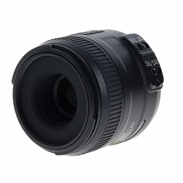 Nikon AF-S DX Micro Nikkor 40mm f/2.8 G Macro Autofocus APS-C Lens for  F-Mount, Black {52} - With Caps and Hood - LN-