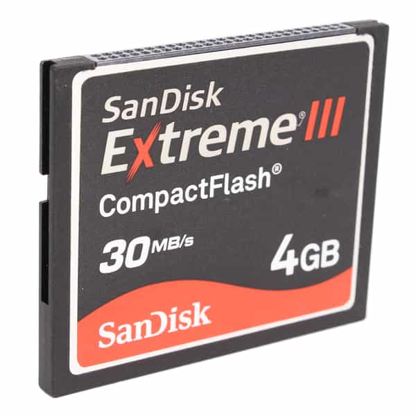 Sandisk 4GB 30MB/s Extreme III Compact Flash [CF] Memory Card