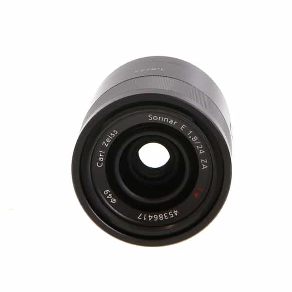 Sony Zeiss Sonnar T* 24mm f/1.8 ZA Autofocus APS-C Lens for E-Mount, Black  {49} SEL24F18Z - With Caps - LN- - With Caps - LN-