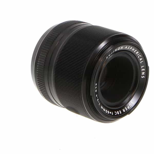 Fujifilm XF 60mm f/2.4 (R Macro) Fujinon APS-C Lens for X-Mount, Black {39}  - With Caps, Hood and Lens Wrap - EX+
