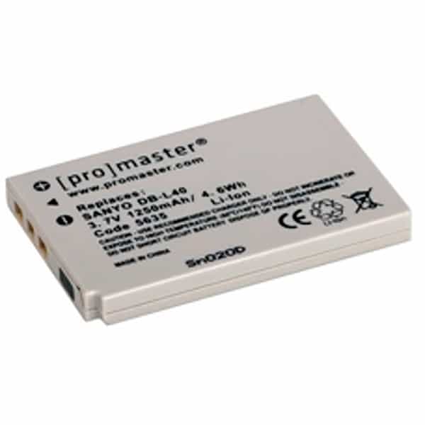 Vhbw Batteria Ricaricabile Per Sanyo DB-L40 – 800mAh, 3.7V, Li-Ion, Per Videocamera E Camcorder - 3