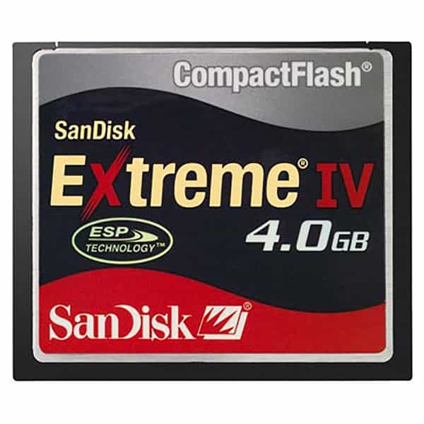 Sandisk 4GB Extreme IV Compact Flash [CF] Memory Card