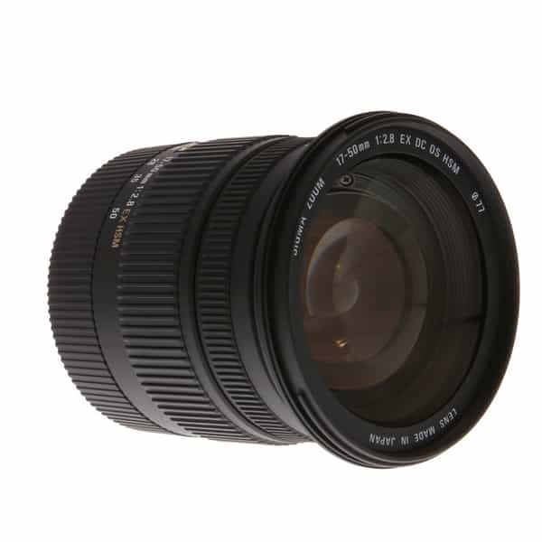 Sigma 17-50mm f/2.8 EX DC HSM OS (FLD) APS-C Lens for Canon EF-S Mount {77}  - With Case, Caps and Hood - EX+