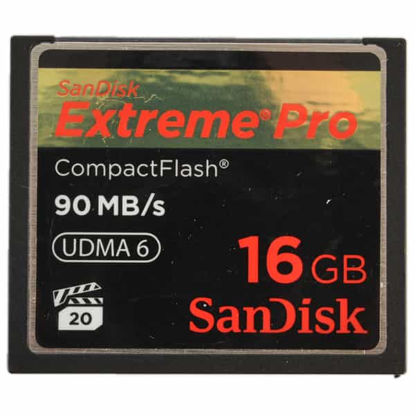 Sandisk Extreme PRO 16GB 90 MB/s UDMA 6 Compact Flash [CF] Memory Card