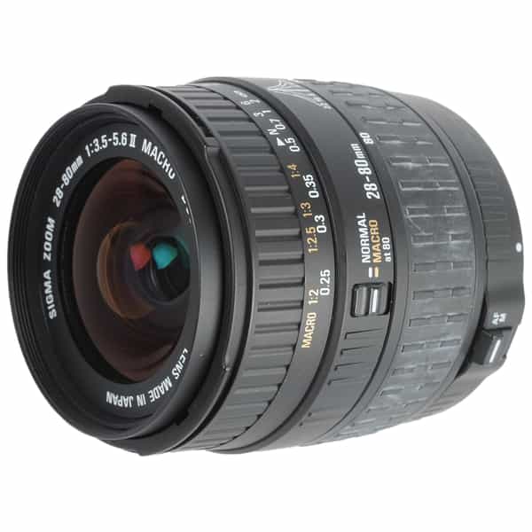 Sigma 28-80mm f/3.5-5.6 Aspherical Macro II Lens, Dedicated Only for Sigma SA Mount (please note: not Sony Alpha Mount){55}
