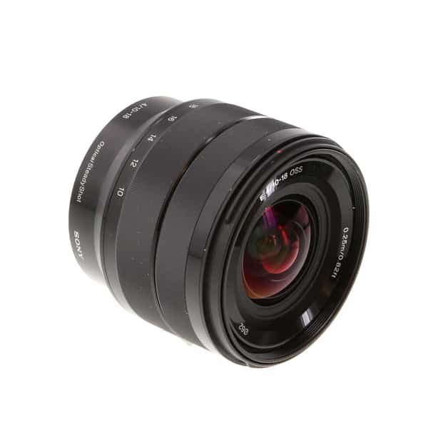 boiler opblijven Muf Sony 10-18mm f/4 E OSS AF E-Mount Lens, Black {62} SEL1018 - Used Camera  Lenses at KEH Camera at KEH Camera