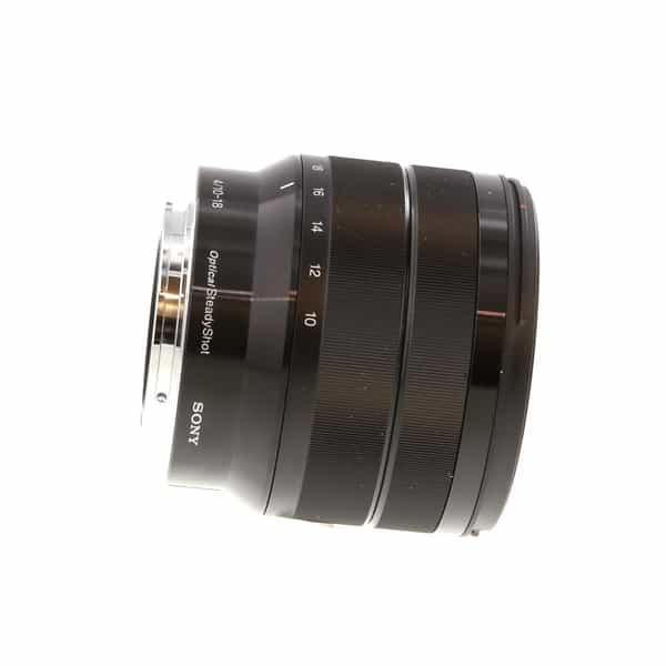 Sony E 10-18mm f/4 OSS Autofocus APS-C Lens for E-Mount, Black {62} SEL1018  - With Caps and Hood - LN-