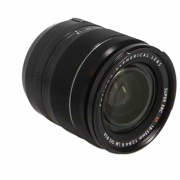 Fujifilm XF 18-55mm f/2.8-4 R LM OIS Fujinon APS-C Lens for X-Mount, Black  {58} - With Caps and Hood - LN-
