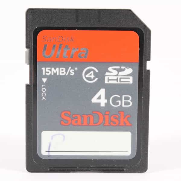 Sandisk Ultra 4GB SDHC 15 MB/s Class 4 Memory Card