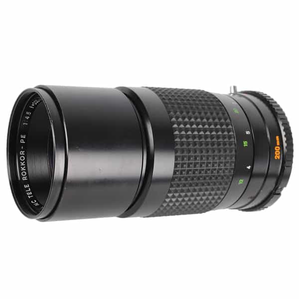 Minolta 200mm F/4.5 Tele Rokkor PE MC Mount Manual Focus Lens {55}