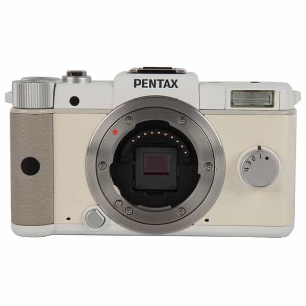 Pentax Q Mirrorless Camera Body, White {12.4MP}