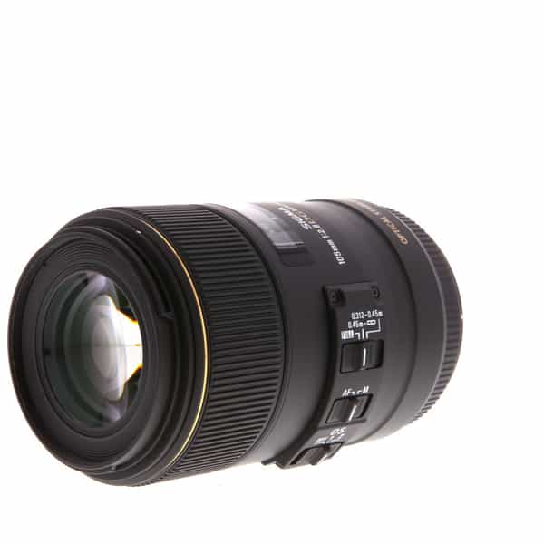 Sigma 105mm f/2.8 Macro EX DG HSM OS (1:1) Lens for Canon EF-Mount