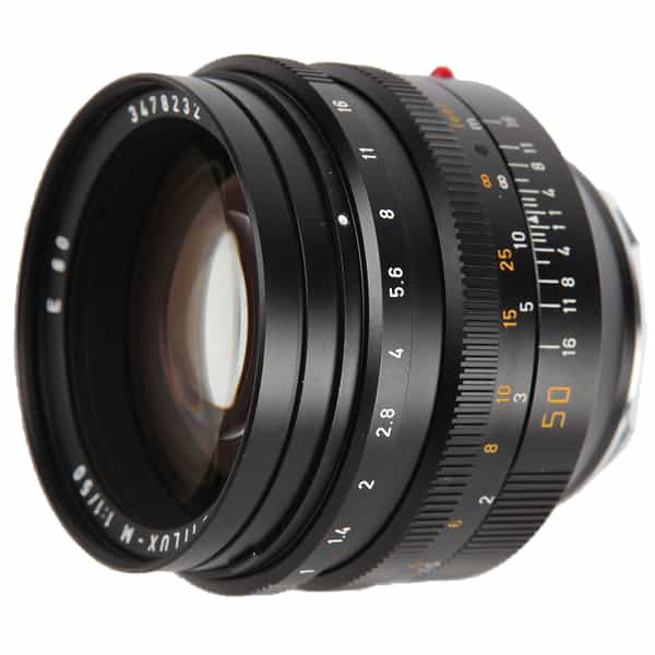 Leica 50mm f/1.0 Noctilux-M M-Mount Lens (Ver 3), Canada, Black, 6-Bit {60} 11821 