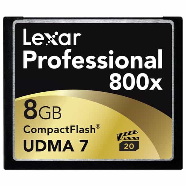 Lexar 8GB Professional 800X UDMA 7 VPG-20 Compact Flash [CF] Memory Card