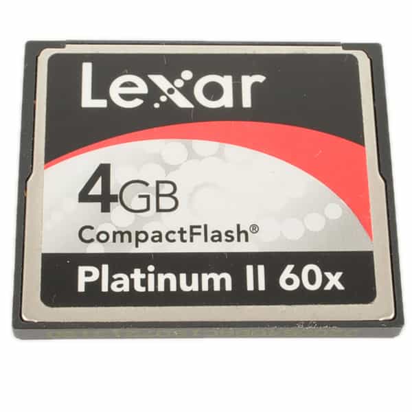 Lexar 4GB 60X Platinum II Compact Flash [CF] Memory Card